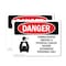 Signmission Formaldehyde Irritant Hazard Danger Sign, Vinyl Decal, 10in W x 7in L, 2PK OS-2PACK-DS-D-710-L-1266 - alternate 1